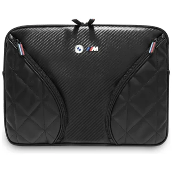 BMW Carbon Pockets & Metal Logo dėklas 14" nešiojamam kompiuteriui, juodas