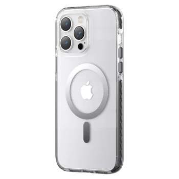 Dėklas Kingxbar PQY Ice Crystal Series telefonui iPhone 14 Plus su MagSafe, pilkas