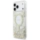Guess Resin Bottom Glitter MagSafe dėklas telefonui iPhone 17 Pro Max, auksinis