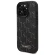 Karl Lagerfeld iPhone 16 Pro Max dėklas Leather Monogram Metal Logo MagSafe, juodas