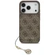 Guess dėklas iPhone 17 Pro telefonui 4G Charms MagSafe, rudas
