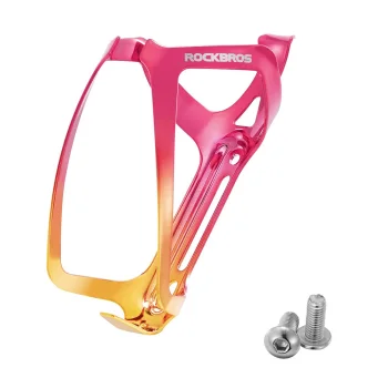 Rockbros RKL02 Aluminum Bicycle Bottle Cage - Red and Gold