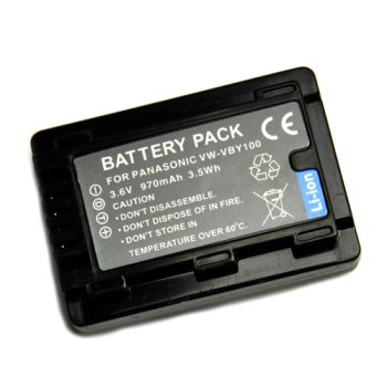 Extra Digital Panasonic VW-VBY100 Battery, 970mAh