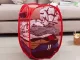Foldable Laundry and Toy Basket, 40L, Red