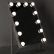Case 108326 LED kosmetinis makiažo veidrodis su USB, 30x40 cm, baltas