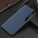 Atverčiamasis dėklas Hurtel Eco Leather View, Xiaomi POCO C65 / Redmi 13C, mėlynas