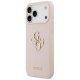 Guess Grained Big 4G & Classic Logo dėklas iPhone 17 Pro Max, rožinis