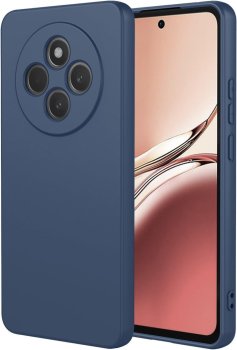 Tfo Silicon dėklas, skirtas Xiaomi Redmi 14C / Redmi A4 / POCO C75, tamsiai mėlynas