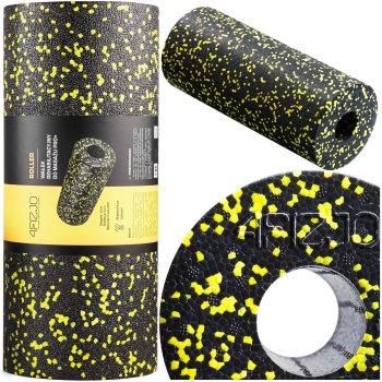 4Fizjo EPP 33 cm Smooth Massage Roller, Black/Yellow