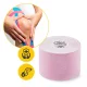 4FIZJO Kinesiology Tape 5 cm x 5 m, Light Pink