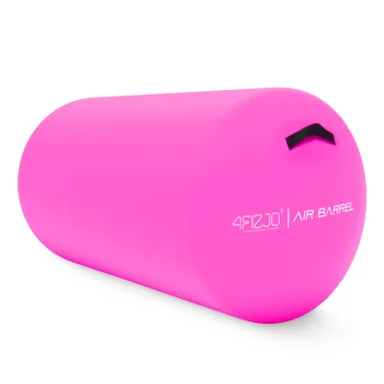Pripučiamas gimnastikos volas 4FIZJO Air Barrel 75 cm, rožinis