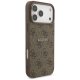 Guess 4G Ring Classic Logo MagSafe dėklas iPhone 17 Pro Max, rudas