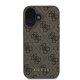 Guess 4G Classic dėklas, skirtas iPhone 16, rudas