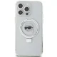 Karl Lagerfeld dėklas iPhone 15 Pro Max su Ring Stand ir MagSafe, baltas