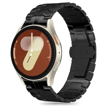Tech-Protect Stainless apyrankė Galaxy Watch 4/5/5 Pro/6/7/FE, juoda