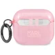Karl Lagerfeld „AirPods 3“ dėklas „Choupette Head Glitter“, rožinis