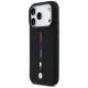 BMW M Silicon Tricolor Line MagSafe dėklas iPhone 17 Pro, juodas