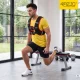 Reguliuojama liemenė su svoriais treniruotėms 4FIZJO, 15 kg, juoda/raudona