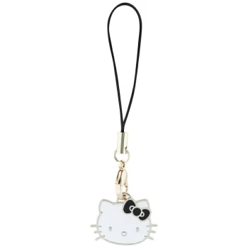 Hello Kitty Charm Kitty Head Phone Pendant - Black