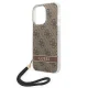 Guess Dėklas su Virvele iPhone 14 Pro Max Telefonui, Ruda