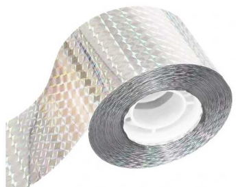 Reflective Bird Repellent Tape 50mm x 80m, Silver