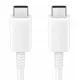 Samsung EP-DA705BWE USB-C į USB-C laidas 3A 1m, baltas