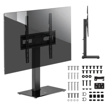 Maclean MC-1240 universalus televizoriaus stovas, 32-65", iki 40 kg, juodas
