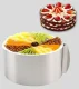 Round Stainless Steel Adjustable Cake Ring Baking Mold, 8 cm