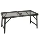 Ikonka LUARO Folding Camping Table, 80 x 66 x 40 cm, Black