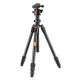 K&F Concept K-series K254C2 anglies pluošto trikojis su rutuline galvute