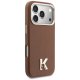 Karl Lagerfeld Karl Head Logo MagSafe dėklas iPhone 17 Pro Max, rudas