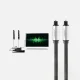 Optinis garso laidas Ugreen AV108 10540 Toslink SPDIF, 2 m, pilkas