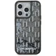 Karl Lagerfeld dėklas iPhone 15 Pro Max telefonui Liquide Glitter Monogram, juodas