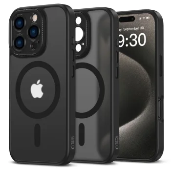 Dėklas Tech-Protect MagCam MagSafe, skirtas iPhone 16 Pro, pusiau skaidrus