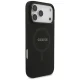 Guess Saffiano Classic Logo MagSafe dėklas iPhone 17 Pro Max / 18 Pro Max, juodas