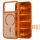 Tech-Protect Magmat Magsafe CC dėklas iPhone 18 Pro / 17 Pro su MagSafe, matinis oranžinis