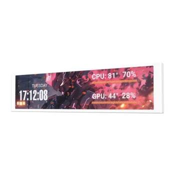 Papildomas IPS monitorius Darkflash V92 9.2", 1920 x 462, baltas
