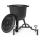 Multigarden VK8L BLACK Cast Iron Campfire Pot, 8L, Black