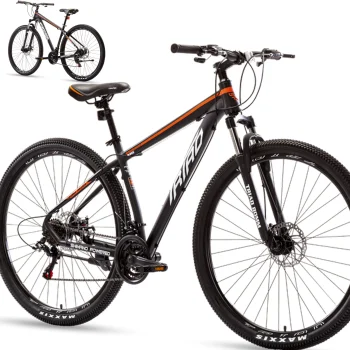 Kalnų dviratis Bakalu Triad M6 TR06 29", juodas/oranžinis