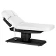 Elektrinė SPA kušetė Sillon Relax, 63-87 cm, balta su tamsaus medžio pagrindu