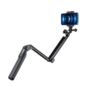 Telesin TE-TRP-009 Selfie Stick Tripod for GoPro Sport Cameras, Black