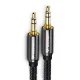 Garso laidas Wozinsky 2x 3.5 mm mini jack AUX 1.5 m, juodas