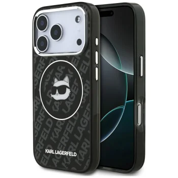 Karl Lagerfeld IML Choupette Head Logo MagSafe Phone Case Cover iPhone 17 Pro - Black