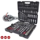 Galvučių ir įrankių rinkinys KS Tools CHROMEplus 1/4\" + 3/8\" + 1/2\", 216 dalių