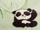 Didelio dydžio džemperis-pledas Panda su kapotonu, žalias