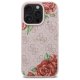 Guess dėklas iPhone 16 Pro Max telefonui 4G Flowers Print MagSafe, rožinis