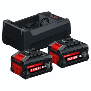 Bosch akumuliatorių ir įkroviklio rinkinys 2x EXBA18V-55 + GAL12V/18V-80