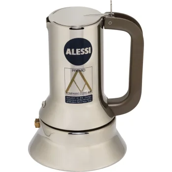 Alessi 9090/1 Espresso Coffee Maker, 1 Cup, Stainless Steel