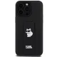 Karl Lagerfeld dėklas iPhone 13 Pro Max telefonui su Gripstand, juodas