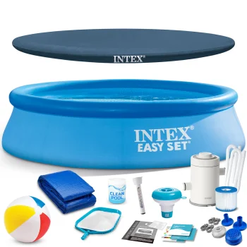 Pripučiamo žiedo sodo baseinas Intex 28108, 244 x 61 cm su siurbliu ir priedais
